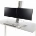 HUMANSCALE QUICKSTAND FREE DUAL LP WHI